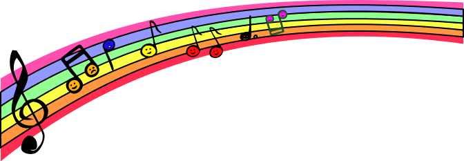 music rainbow notes