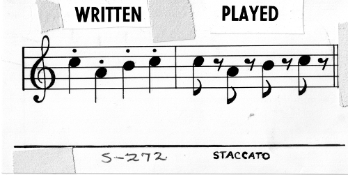 staccato notation