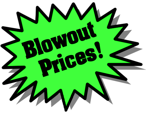 blowout prices left green