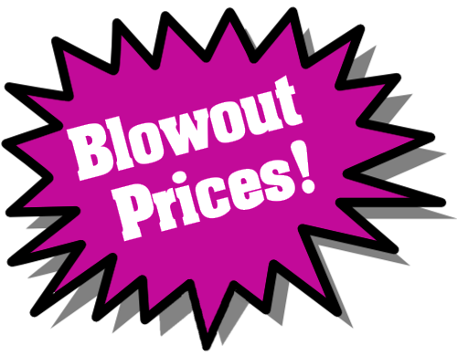 blowout prices left purple