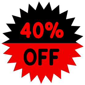 40 percent off red