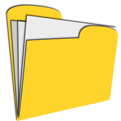 folder papers yellow