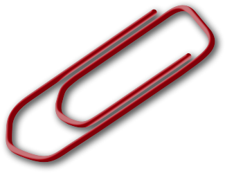 paper clip red