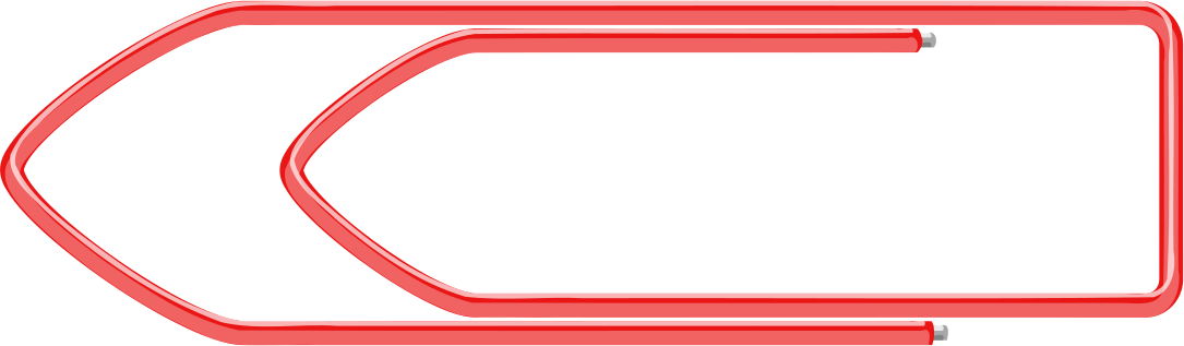 paper clip red horizontal