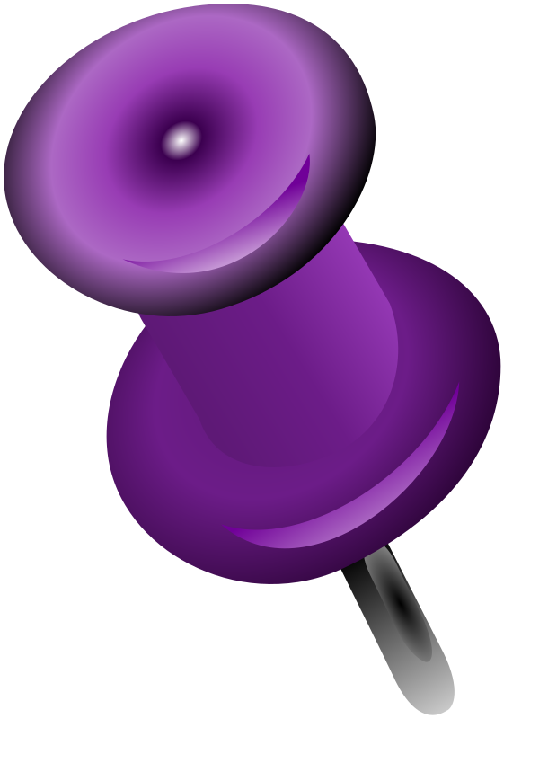 push pin purple