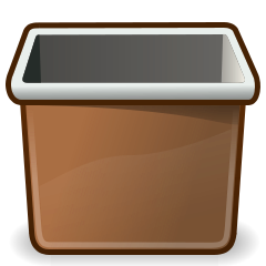 trash can brown