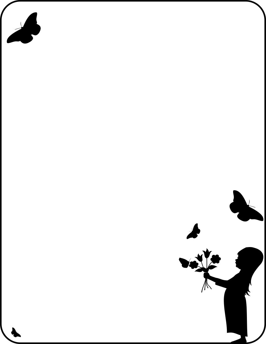 girl w butterflies