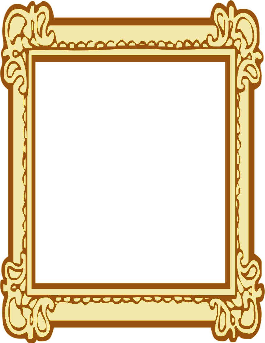ornate frame gold