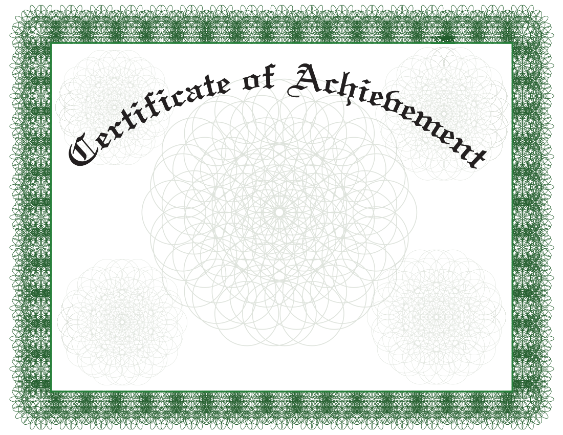Certificate-of-Achievement