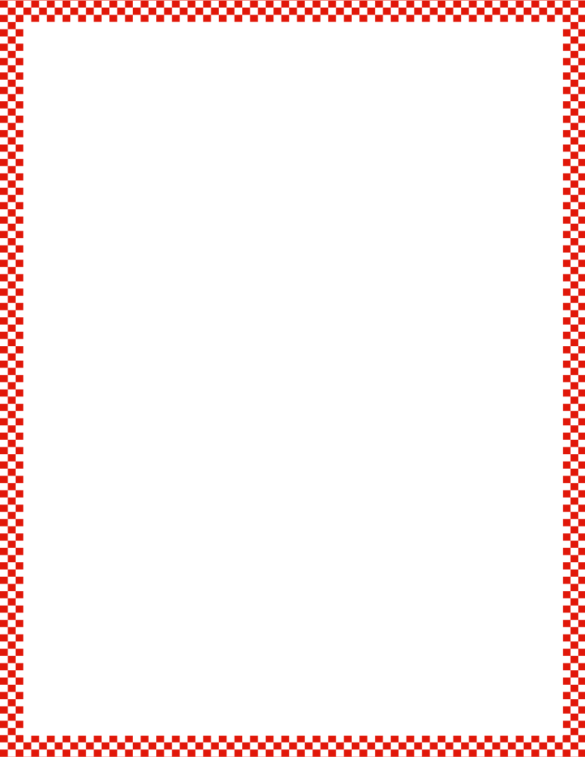 checkerboard outline frame red