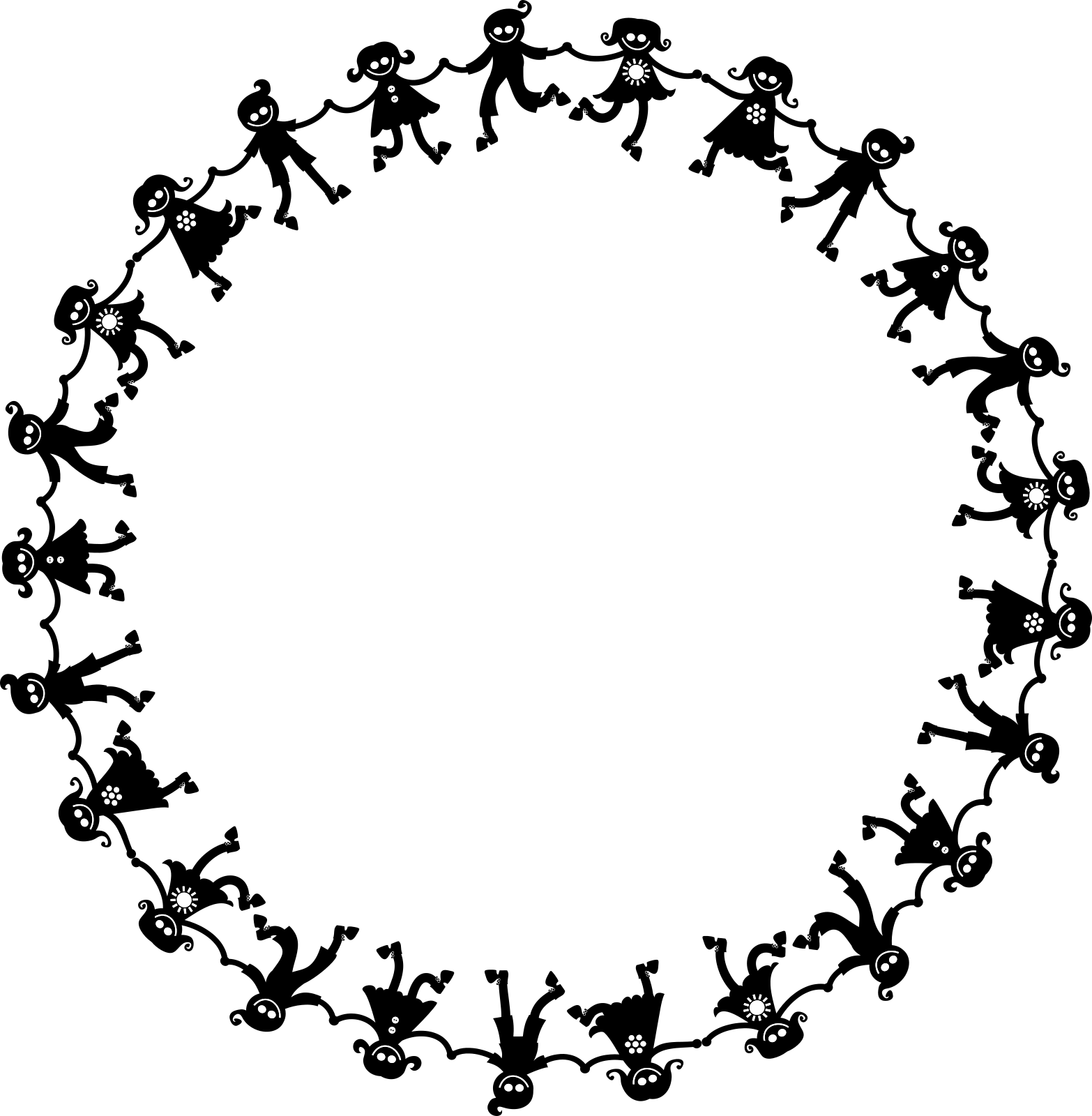 Children Dancing Circle