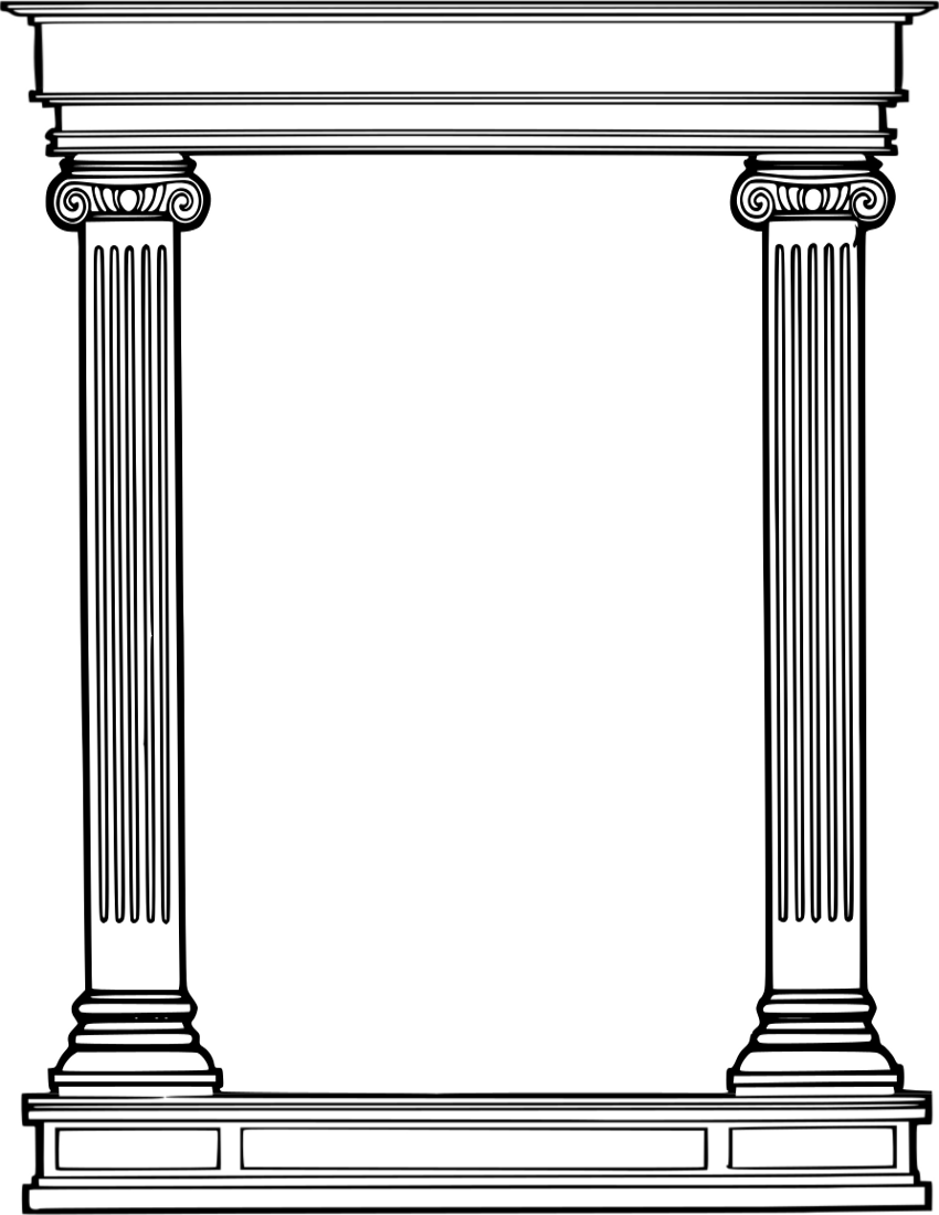 Roman column frame