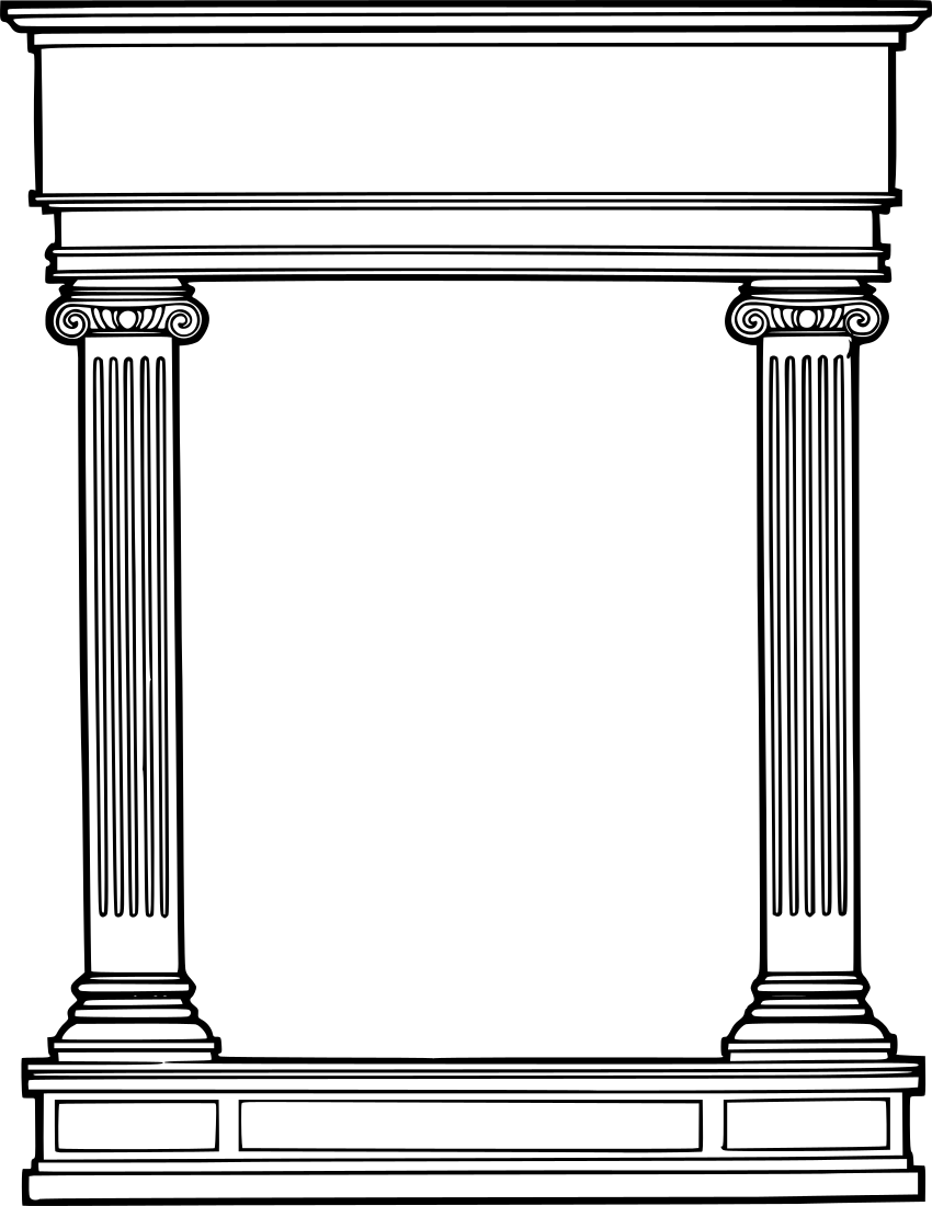 Roman columns border