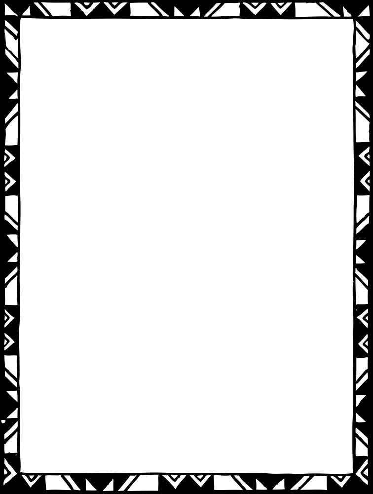 deco hand drawn frame page