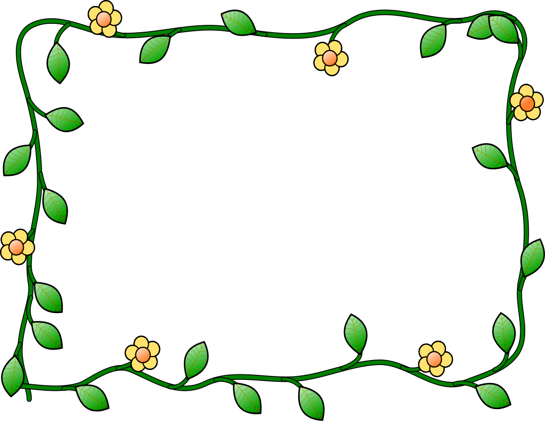 flower and vine frame