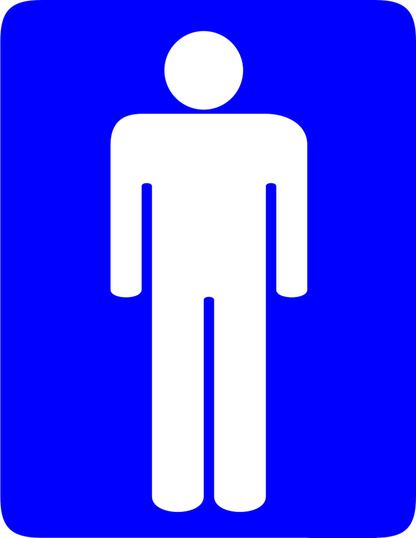 mens room full page blue