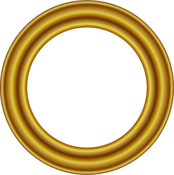 gold frame circle 3