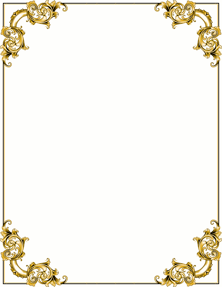 ornate corners frame gold