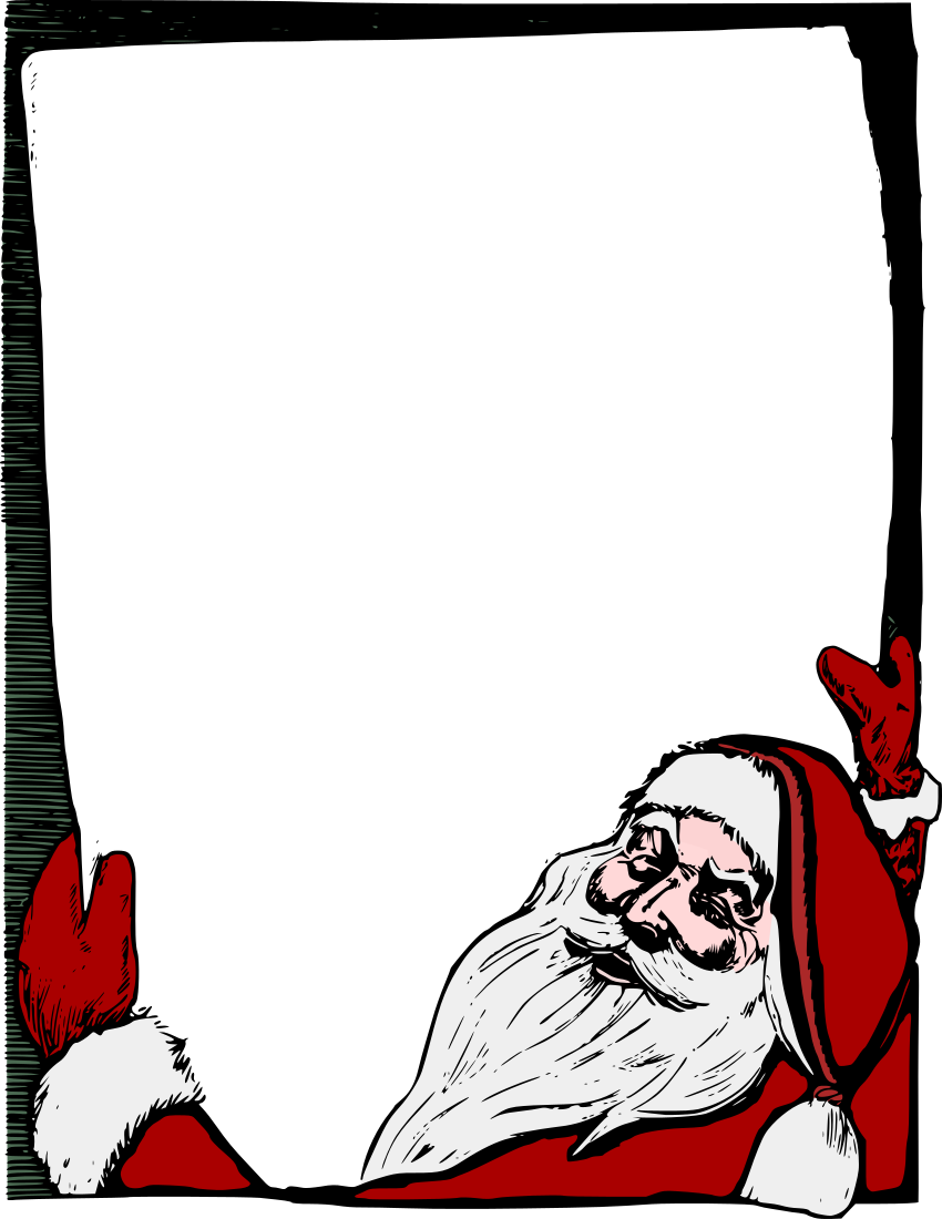 Santa list frame