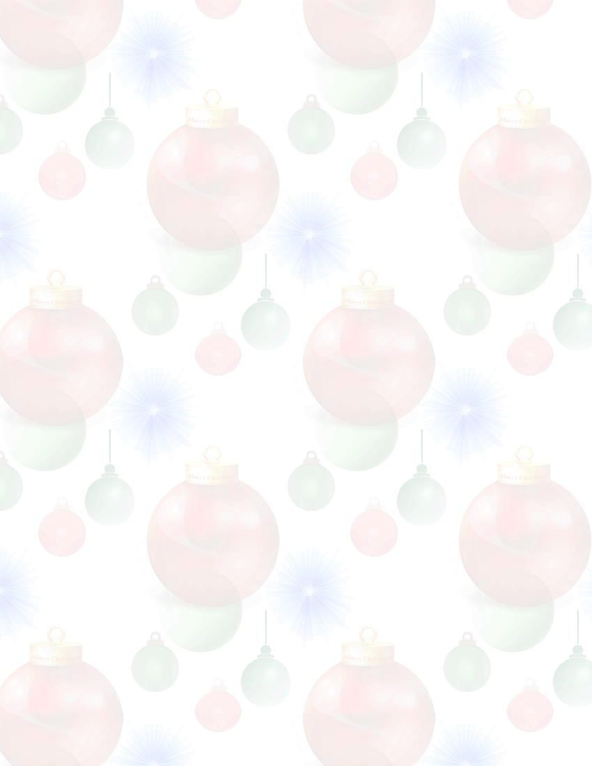 tree ornament background page