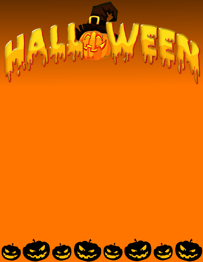 Halloween page orange