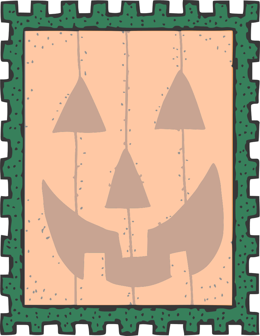 Halloween stamp page