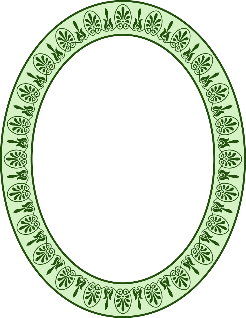Arabesque oval green