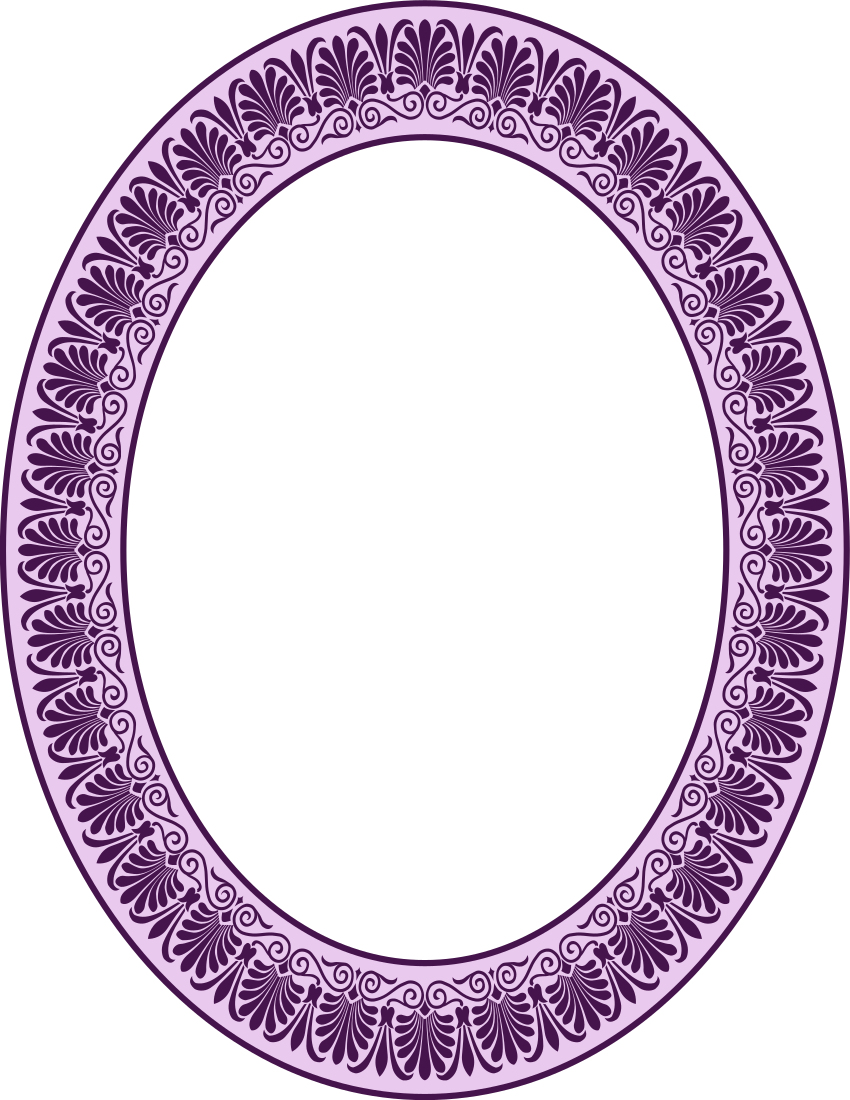 Arabesque oval purple