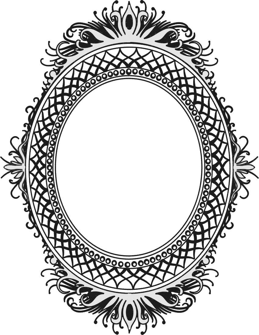 oval frame page