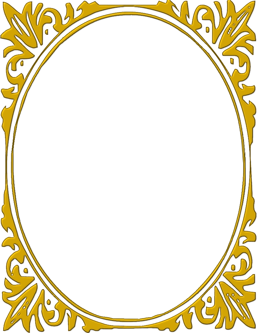 oval gold frame