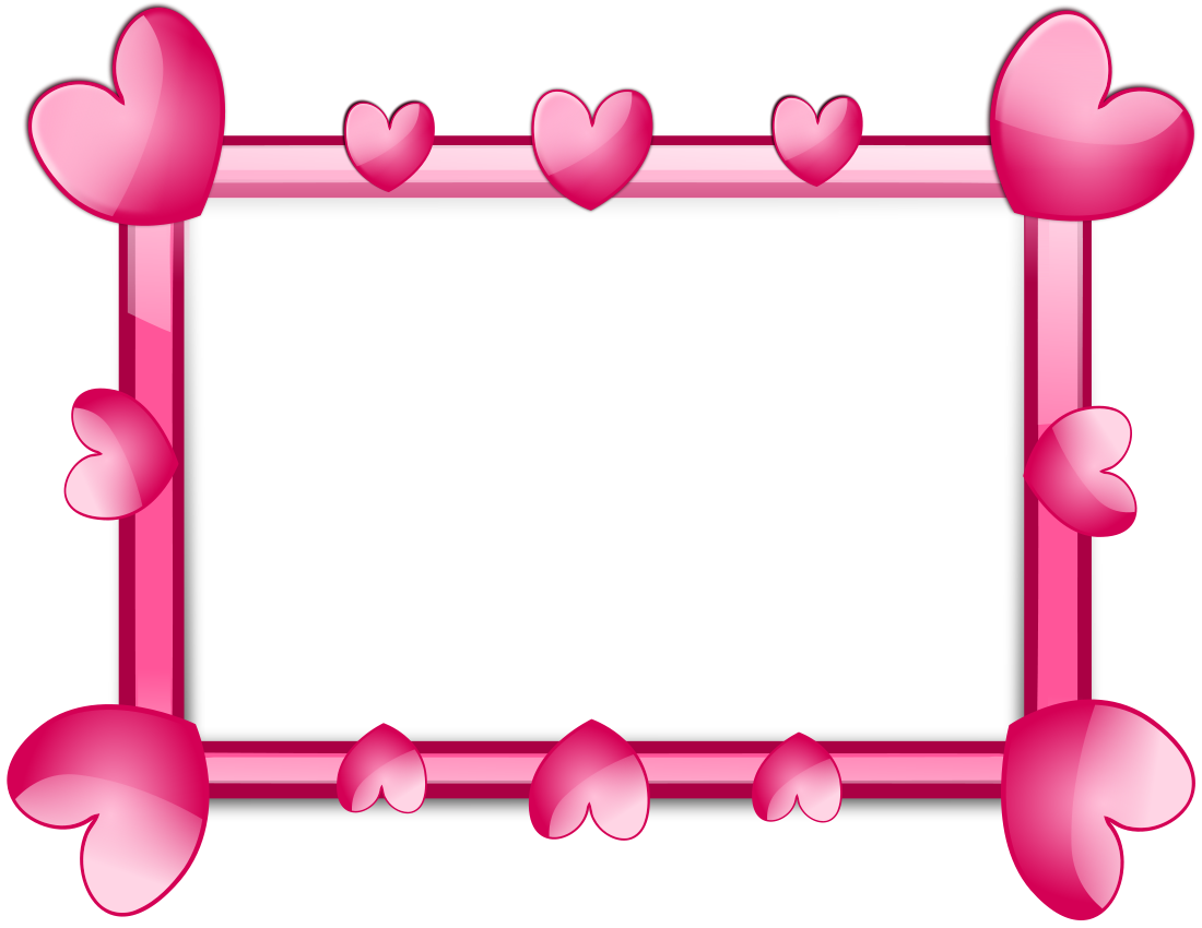 Pink Hearts Frame 2