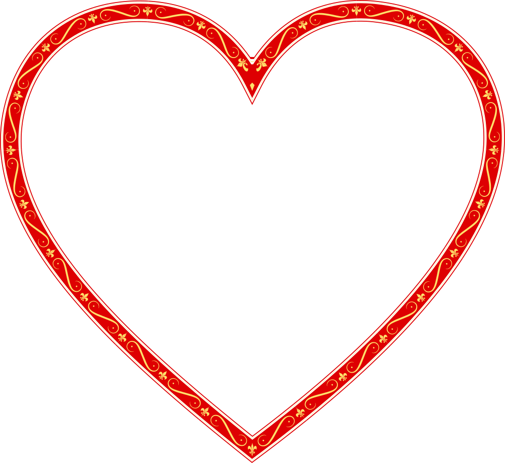 ornamental heart red