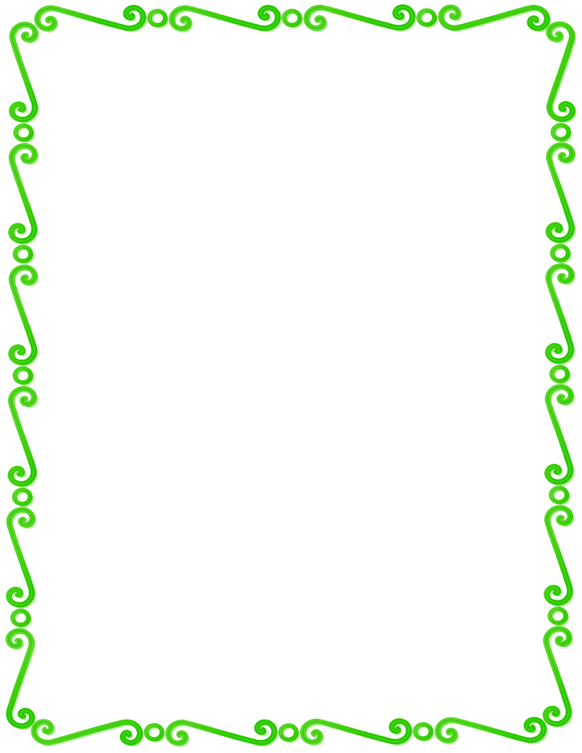 green spirals border