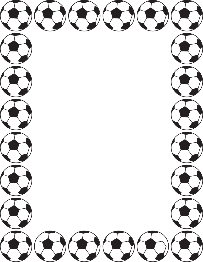 soccer ball border