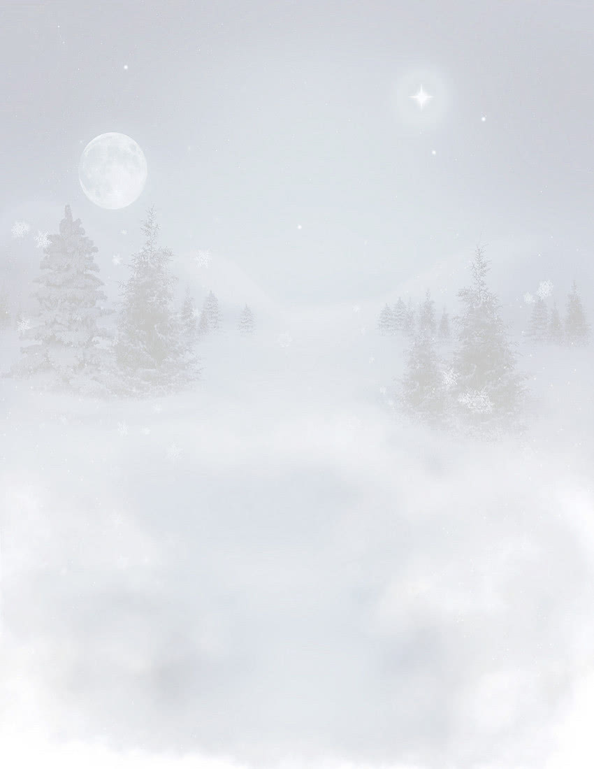 winter landscape night background