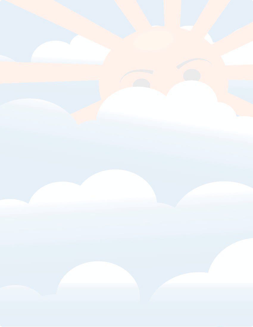 sun and clouds background page