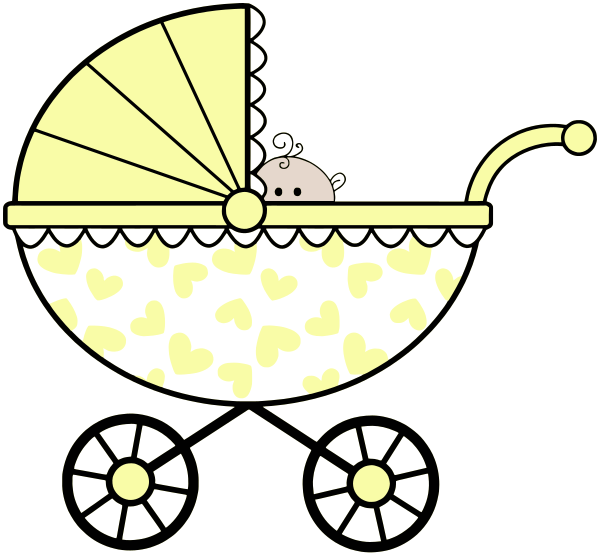 baby carriage yellow