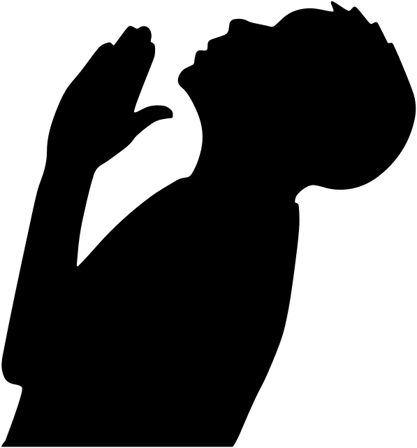 Praying Boy Silhouette