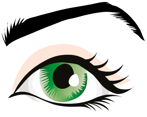 eye woman green