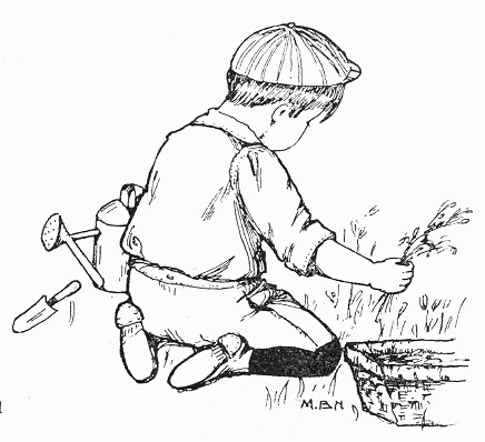 child planting