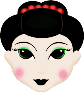 geisha girl face