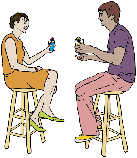 couple having drinks