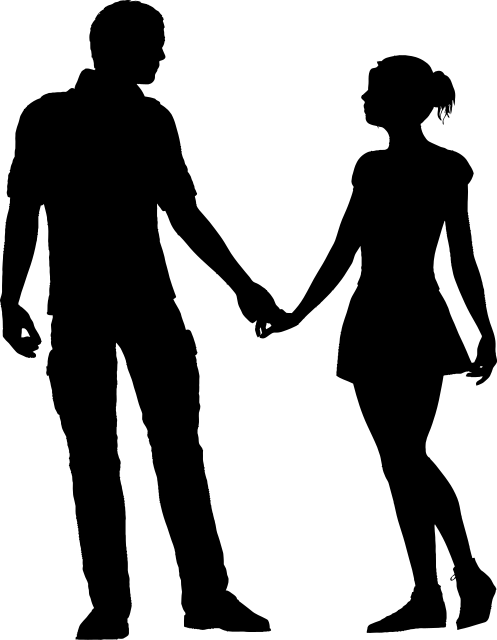 Couple silhouette 11