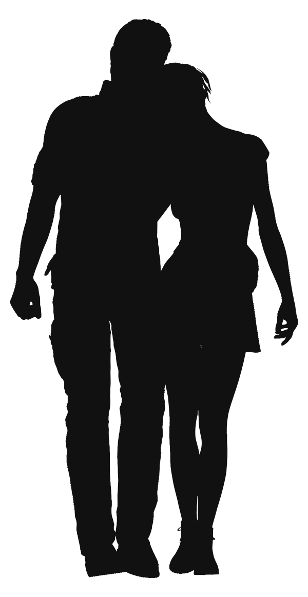 couple silhouette 3