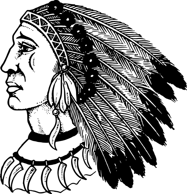 Native American w headdress