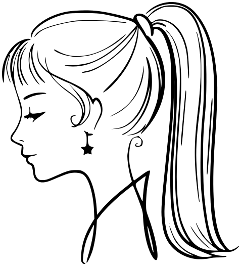girl face profile