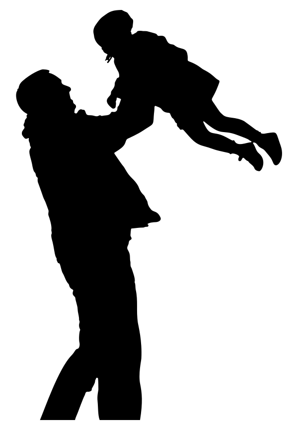 father daughter silhouette
