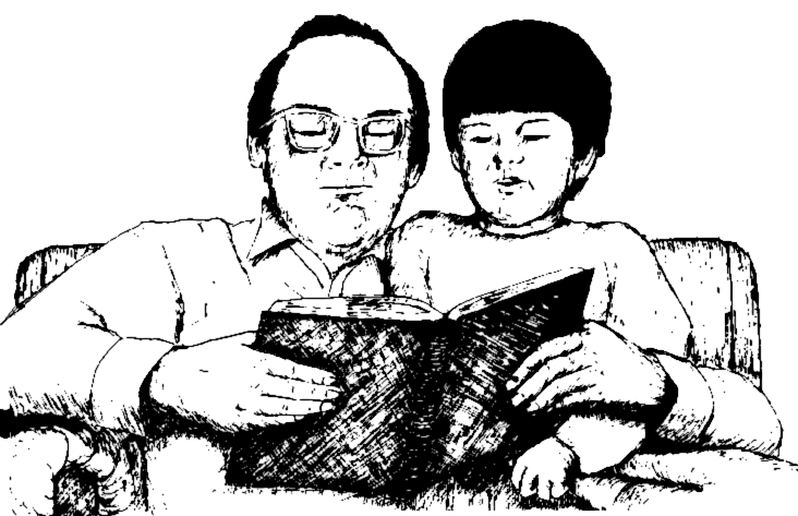 reading to son
