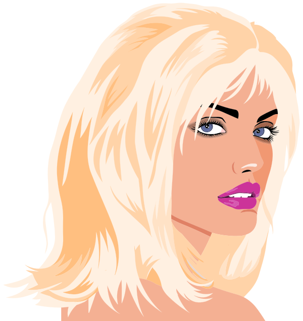 dyed blonde--Woman-Portrait
