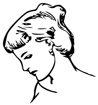 female profile drawing
